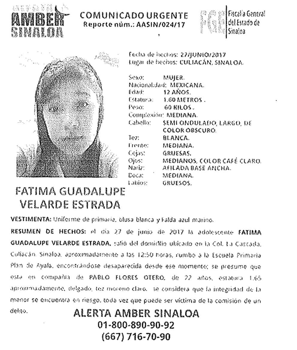 DIF CIUDAD MADERO BUSCA A MENOR DESAPARECIDA EN SINALOA.