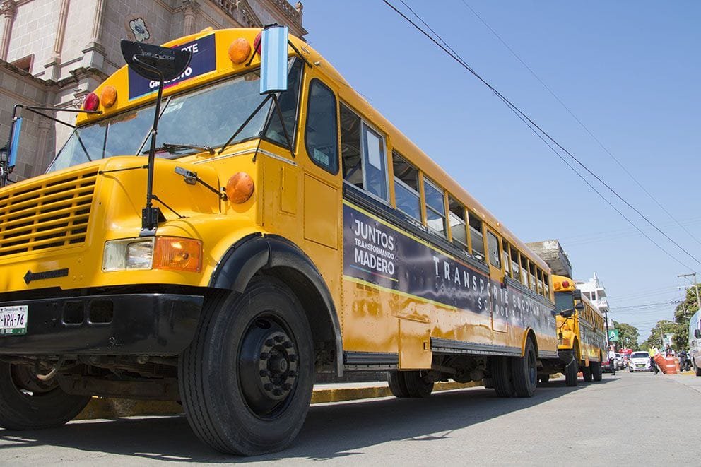GOBIERNO DE MADERO ANUNCIA MÁS UNIDADES PARA EL “PROGRAMA DE TRANSPORTE ESCOLAR GRATUITO”
