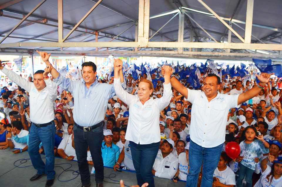 El triunfo del PAN en Altamira está con Alma Laura Amparán y Cabeza de Vaca