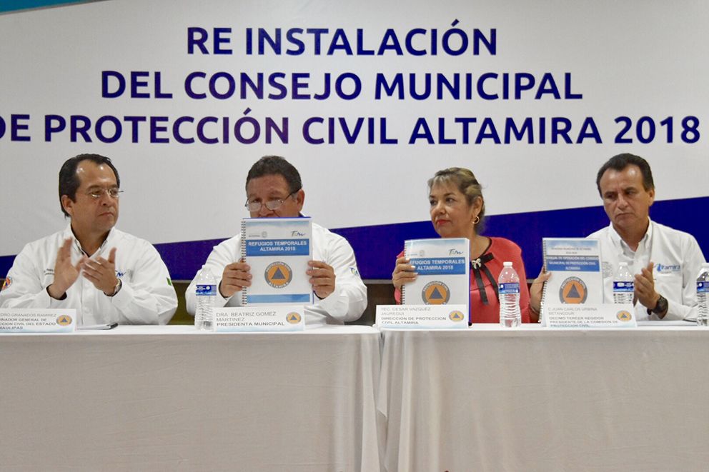 REINSTALAN CONSEJO MUNICIPAL DE PROTECCIÓN CIVIL DE ALTAMIRA