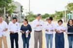 ERASMO GONZÁLEZ INAUGURA PAVIMENTACIÓN DE LA CALLE AMÉRICO VILLARREAL GUERRA EN LA COLONIA ADRIANA GONZÁLEZ